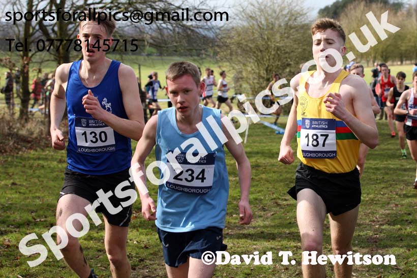 Mens under-20s 2019 British Athletics Inter Counties Cross Country, Prestwood Hall, Loughborough. Photo:  David T. Hewitson/Sports for All Pics